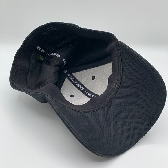Under Armour Blitzing Classic Fit Black Stretch Fitted Hat Mens L/XL - Picture 4 of 5